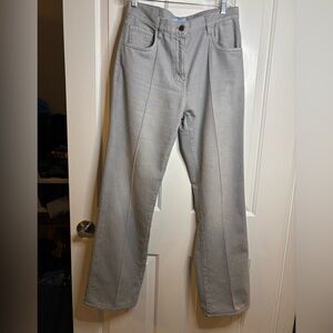 EUC Prada Washed Gray Denim Jeans size 25 altered to 30” inseam current